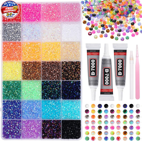 32000pcs strass colore 3mm kit - colore,