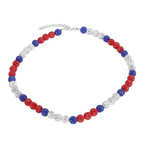 Collana baseball con strass - collana,